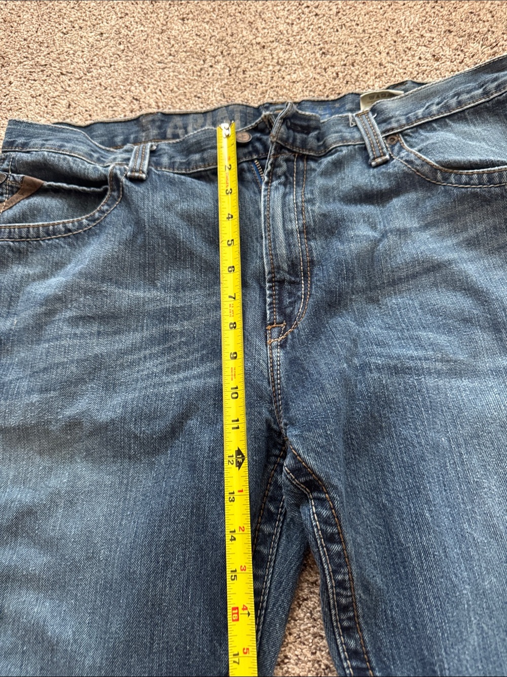 Ariat Men's Indigo Straight-Leg Jeans size 40x32 - Picture 6 of 8